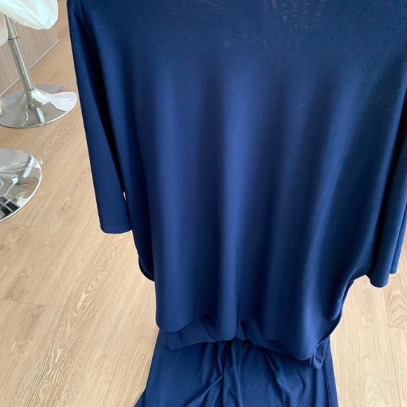 Jumpsuit, NWT, tie waist, Blue, size 14 - Picture 5 of 6